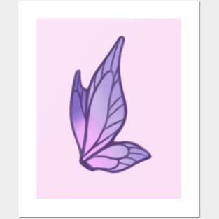 Purple Butterfly Posters and Art